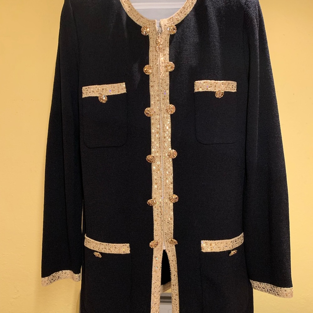 St. John Marie Gray Evening Collection Jacket | Size 10